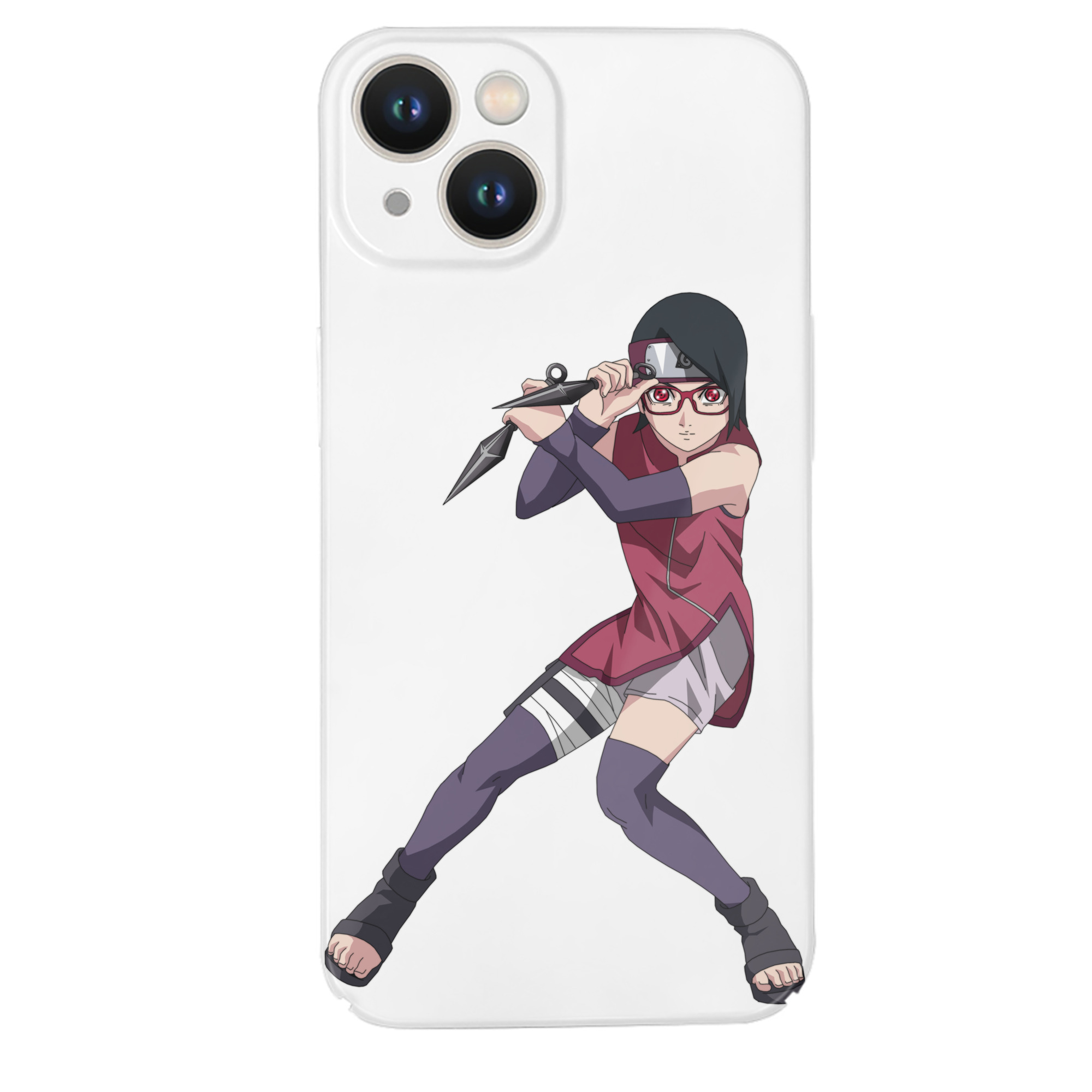（画像用） NARUTO -ナルト- うちは サラダ Uchiha Sarada 【iPhone 14シリーズ対応】ハードケース